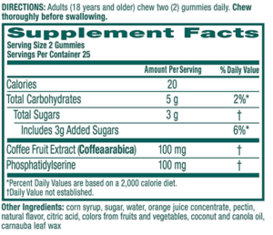 Neuriva Supplement Facts