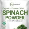 Organic spinach powder